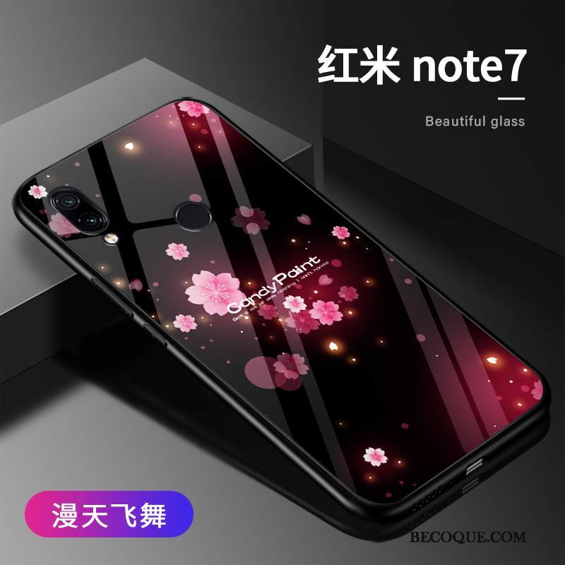 Kuori Redmi Note 7 Luova Murtumaton Pieni, Kotelo Redmi Note 7 Suojaus Ohut Net Red