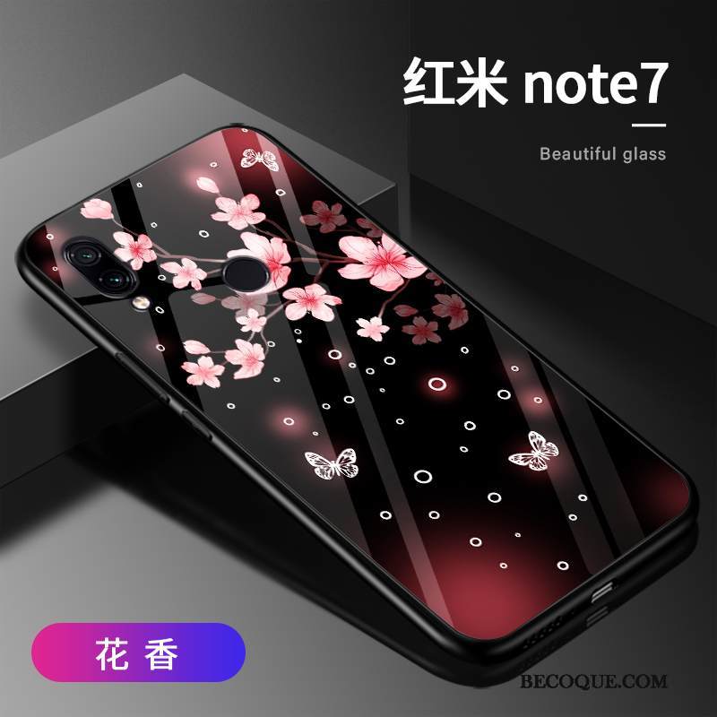 Kuori Redmi Note 7 Luova Murtumaton Pieni, Kotelo Redmi Note 7 Suojaus Ohut Net Red