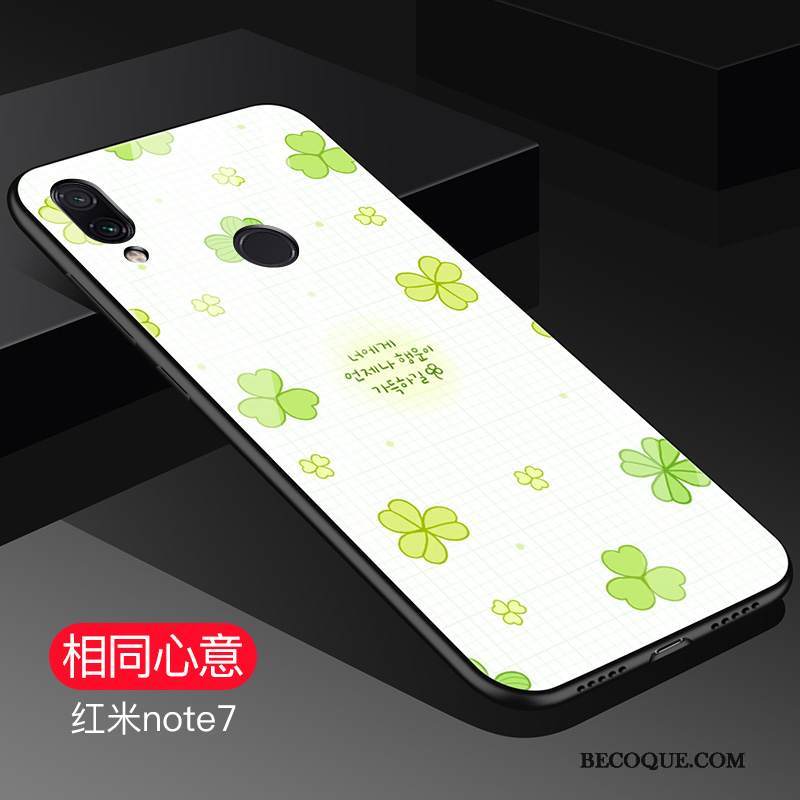 Kuori Redmi Note 7 Luova Persoonallisuus Puhelimen Kuoret, Kotelo Redmi Note 7 Laukut Lasi Vihreä