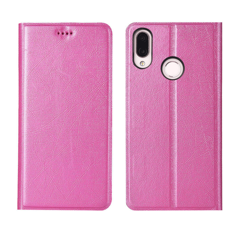 Kuori Redmi Note 7 Nahka Puhelimen Kuoret Punainen, Kotelo Redmi Note 7 Laukut Johdin Musta