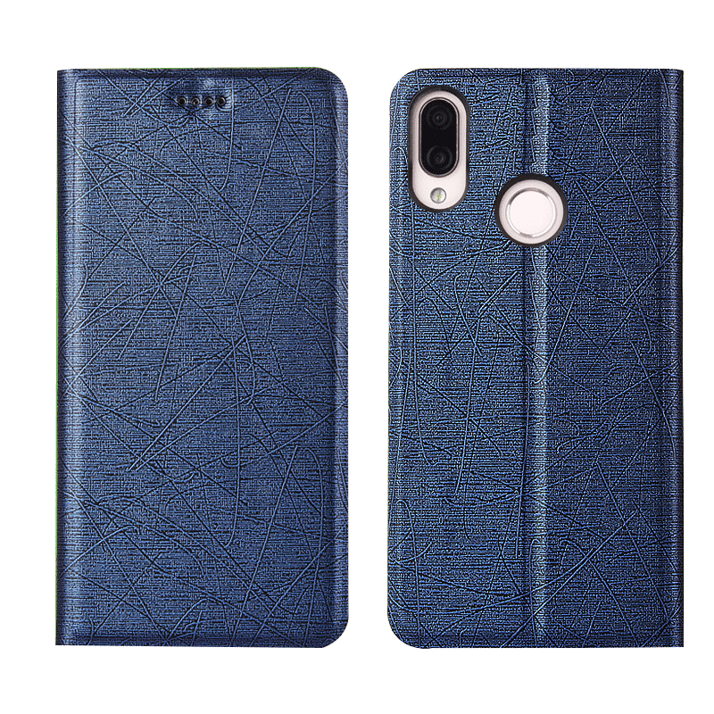 Kuori Redmi Note 7 Nahka Puhelimen Kuoret Punainen, Kotelo Redmi Note 7 Laukut Johdin Musta