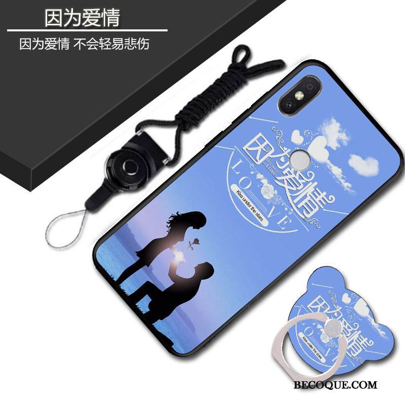 Kuori Redmi Note 7 Pehmeä Neste Kalvo Murtumaton, Kotelo Redmi Note 7 Suojaus Karkaisu Sininen