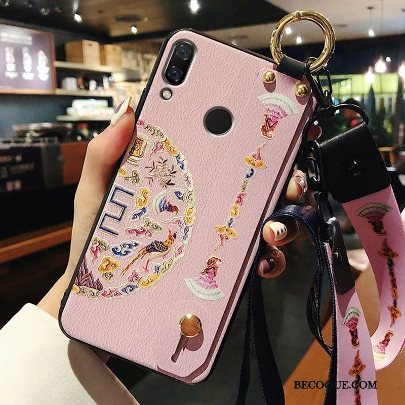 Kuori Redmi Note 7 Pehmeä Neste Puhelimen Kuoret Ripustettavat Koristeet, Kotelo Redmi Note 7 Luova Persoonallisuus Punainen