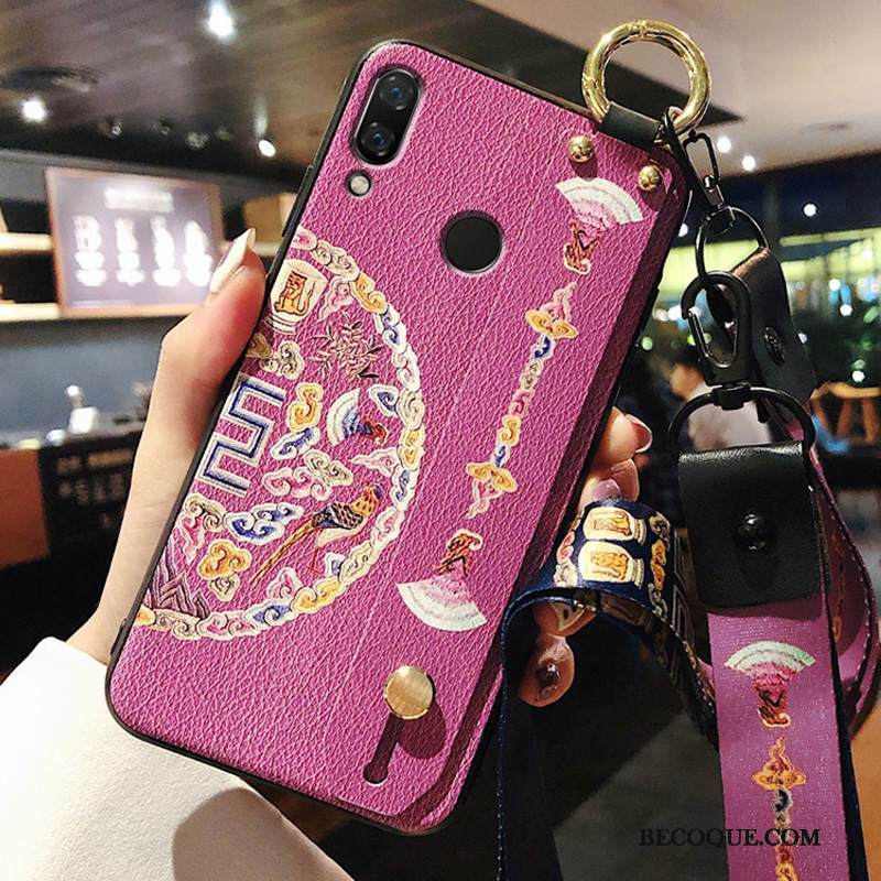 Kuori Redmi Note 7 Pehmeä Neste Puhelimen Kuoret Ripustettavat Koristeet, Kotelo Redmi Note 7 Luova Persoonallisuus Punainen