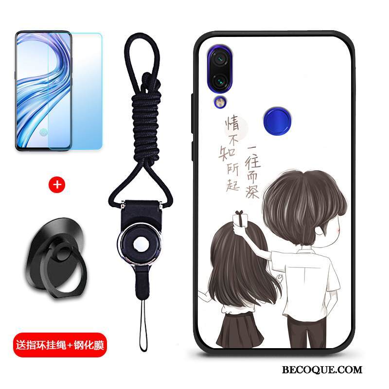 Kuori Redmi Note 7 Pehmeä Neste Punainen Murtumaton, Kotelo Redmi Note 7 Suojaus Puhelimen Kuoret Persoonallisuus