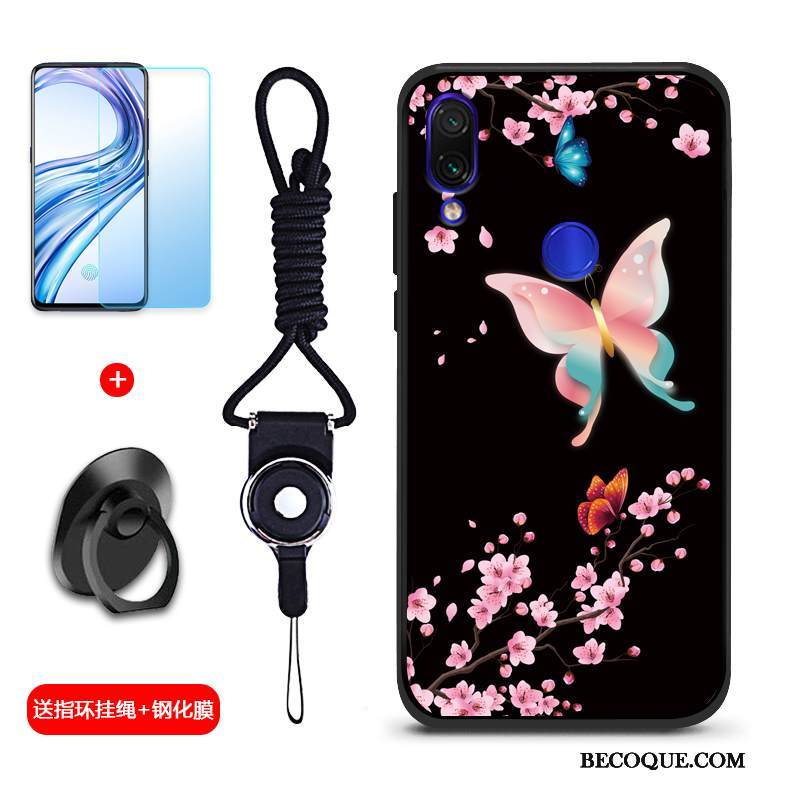 Kuori Redmi Note 7 Pehmeä Neste Punainen Murtumaton, Kotelo Redmi Note 7 Suojaus Puhelimen Kuoret Persoonallisuus