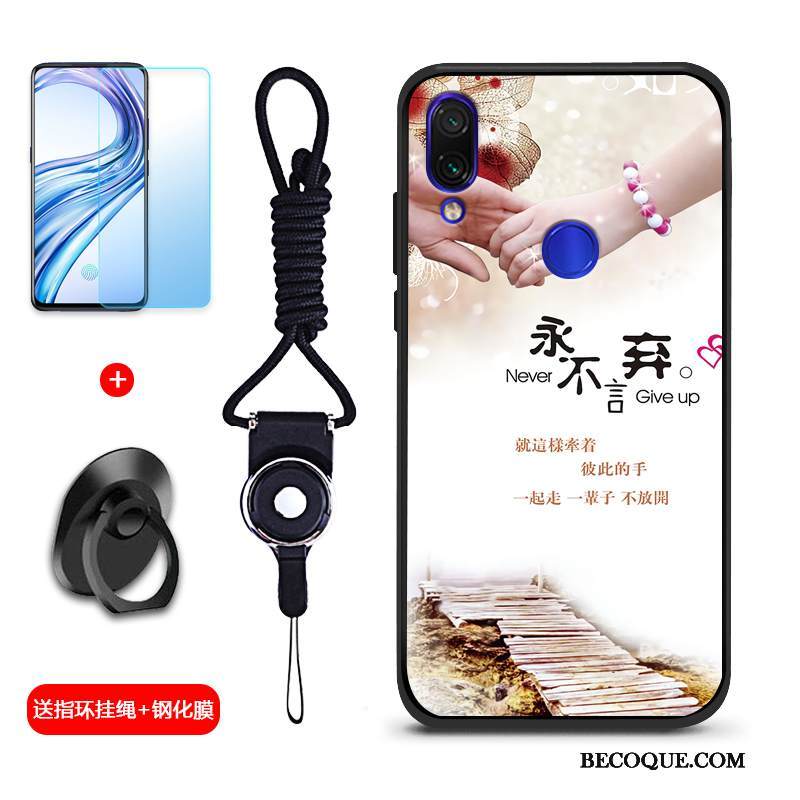 Kuori Redmi Note 7 Pehmeä Neste Punainen Murtumaton, Kotelo Redmi Note 7 Suojaus Puhelimen Kuoret Persoonallisuus