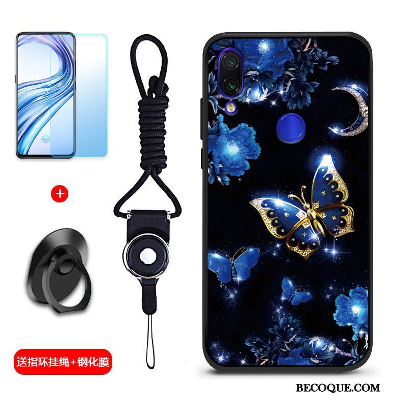 Kuori Redmi Note 7 Pehmeä Neste Punainen Murtumaton, Kotelo Redmi Note 7 Suojaus Puhelimen Kuoret Persoonallisuus