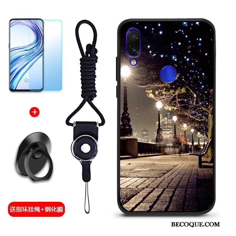 Kuori Redmi Note 7 Pehmeä Neste Punainen Murtumaton, Kotelo Redmi Note 7 Suojaus Puhelimen Kuoret Persoonallisuus