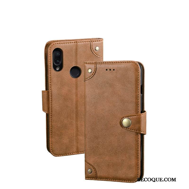 Kuori Redmi Note 7 Salkku Murtumaton Puhelimen Kuoret, Kotelo Redmi Note 7 Laukut Punainen