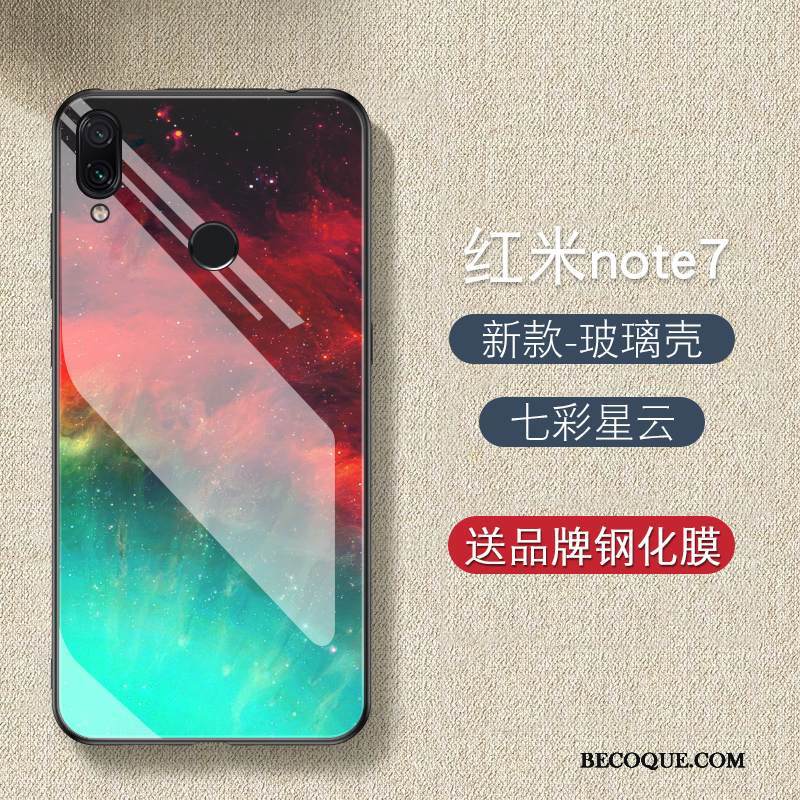 Kuori Redmi Note 7 Silikoni Pieni Persoonallisuus, Kotelo Redmi Note 7 Luova Trendi Net Red