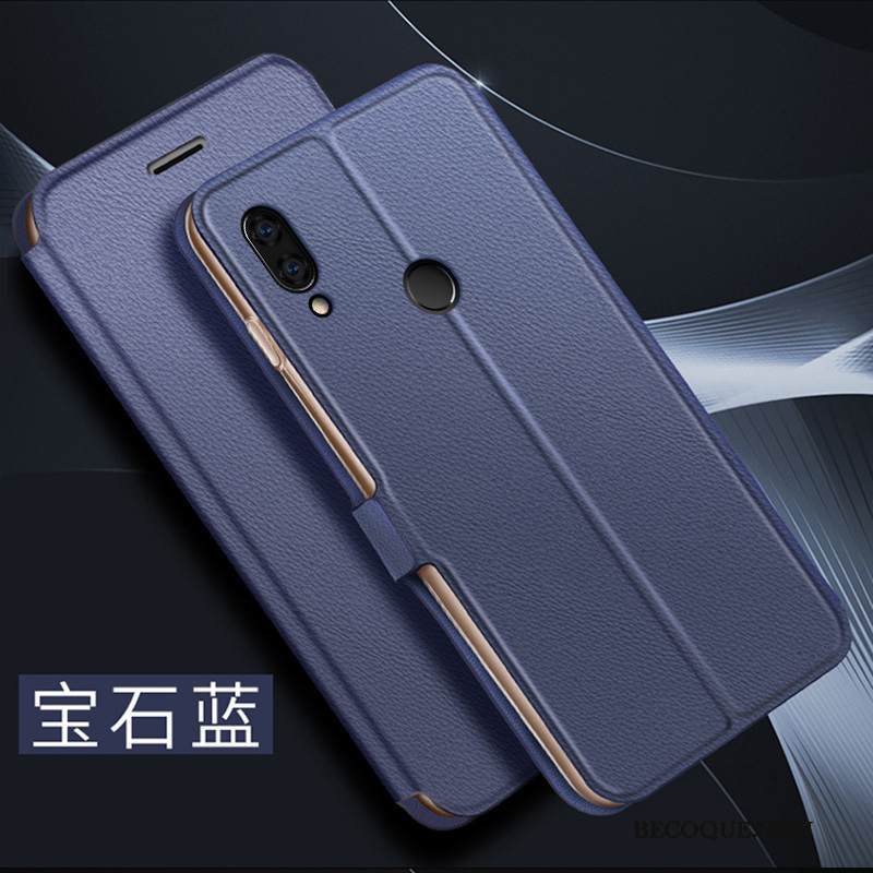 Kuori Redmi Note 7 Suojaus Punainen Kulta, Kotelo Redmi Note 7 Nahka Puhelimen Kuoret Murtumaton