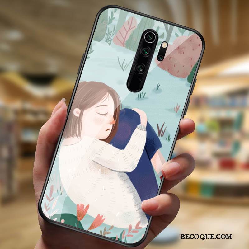 Kuori Redmi Note 8 Pro Lasi Kalvo, Kotelo Redmi Note 8 Pro Punainen Net Red