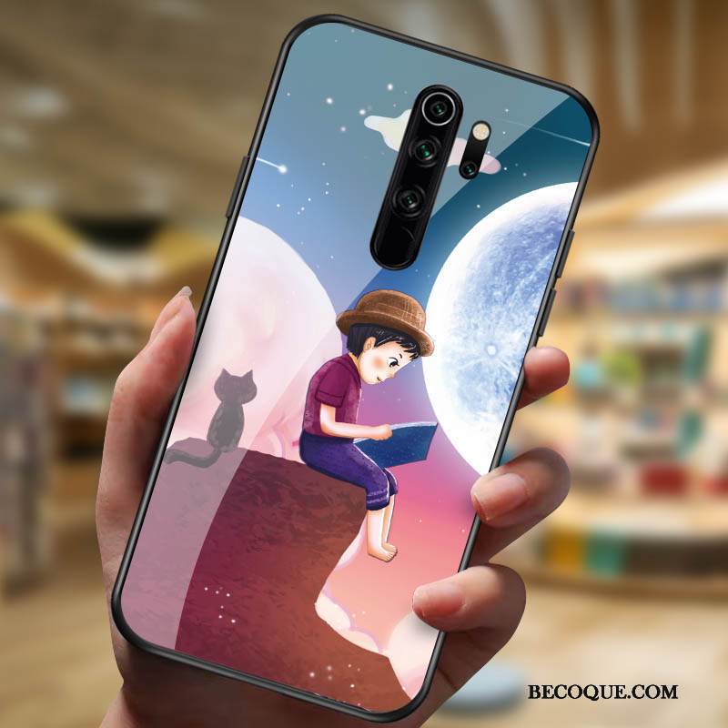 Kuori Redmi Note 8 Pro Lasi Kalvo, Kotelo Redmi Note 8 Pro Punainen Net Red