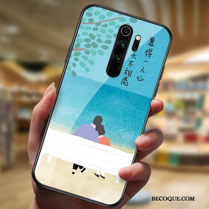 Kuori Redmi Note 8 Pro Lasi Kalvo, Kotelo Redmi Note 8 Pro Punainen Net Red