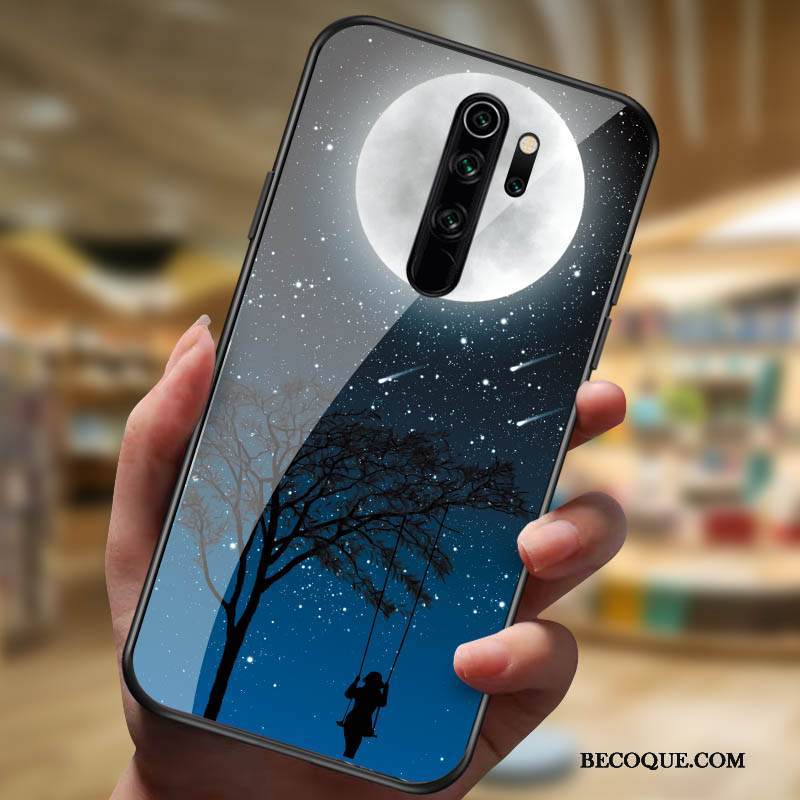 Kuori Redmi Note 8 Pro Lasi Kalvo, Kotelo Redmi Note 8 Pro Punainen Net Red