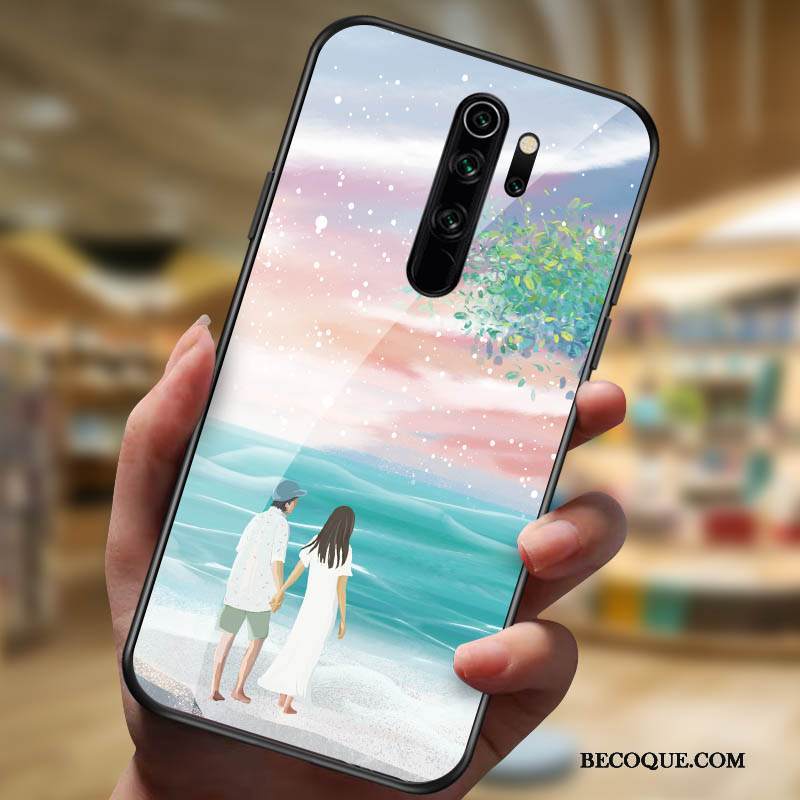 Kuori Redmi Note 8 Pro Lasi Kalvo, Kotelo Redmi Note 8 Pro Punainen Net Red