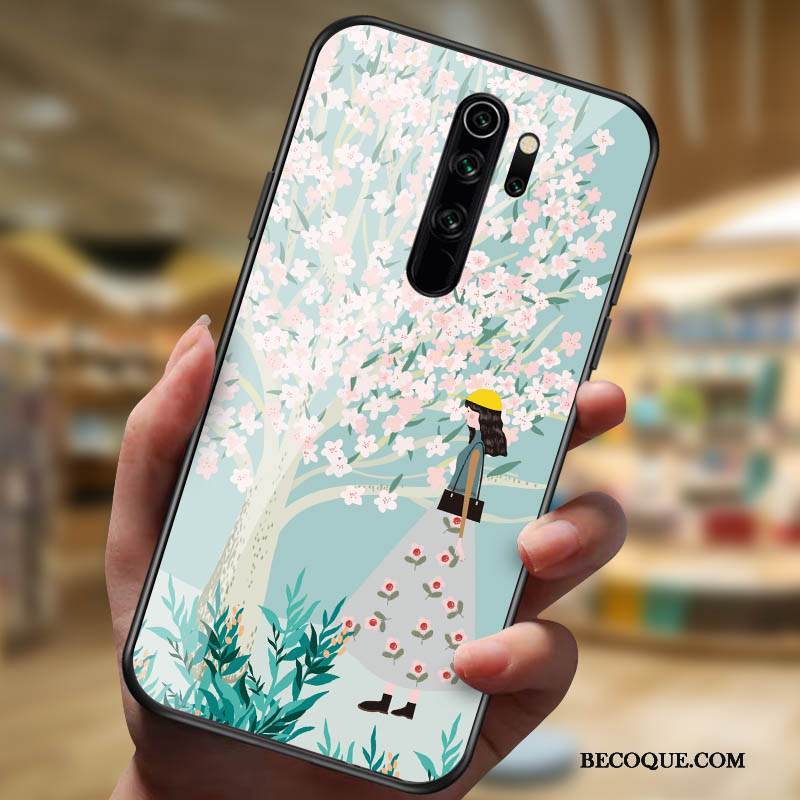 Kuori Redmi Note 8 Pro Lasi Kalvo, Kotelo Redmi Note 8 Pro Punainen Net Red