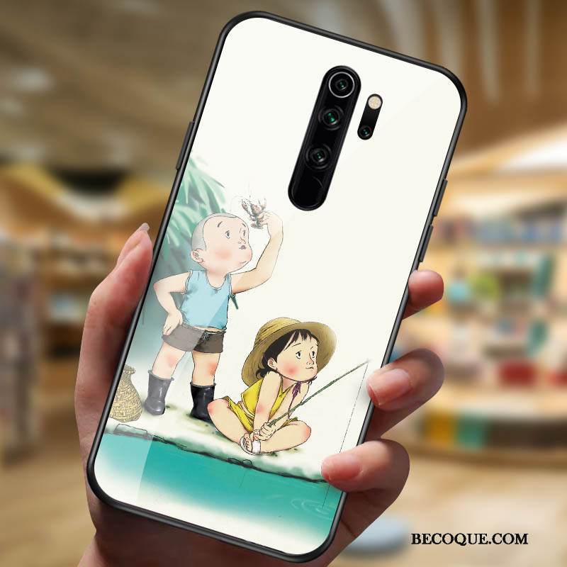 Kuori Redmi Note 8 Pro Lasi Kalvo, Kotelo Redmi Note 8 Pro Punainen Net Red