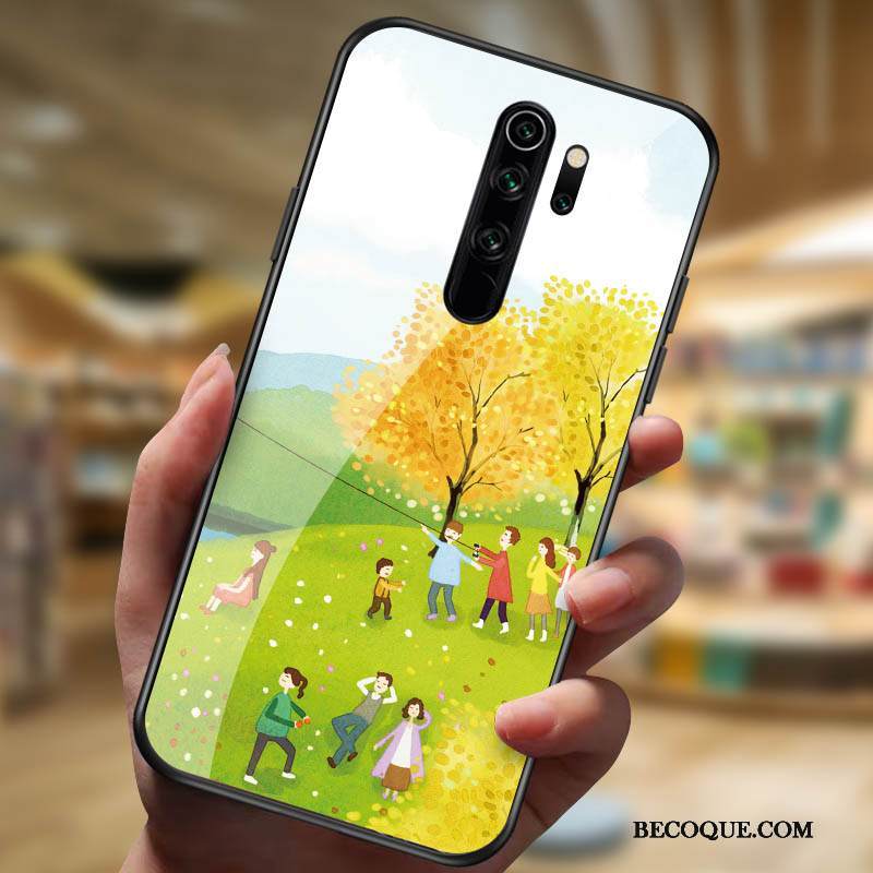 Kuori Redmi Note 8 Pro Lasi Kalvo, Kotelo Redmi Note 8 Pro Punainen Net Red