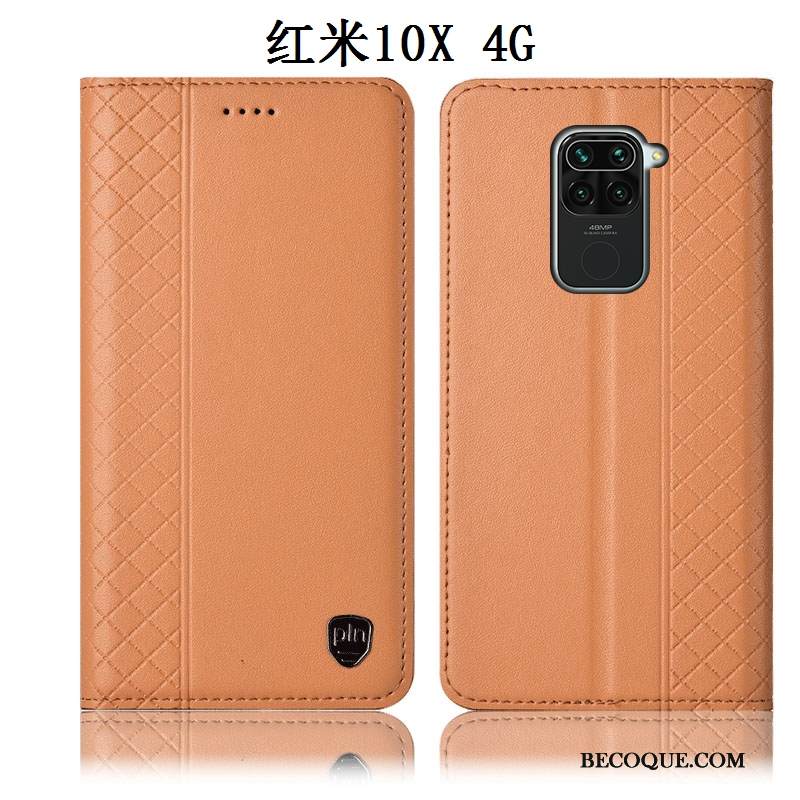 Kuori Redmi Note 9 Suojaus Murtumaton Puhelimen Kuoret, Kotelo Redmi Note 9 Nahka Punainen Pieni