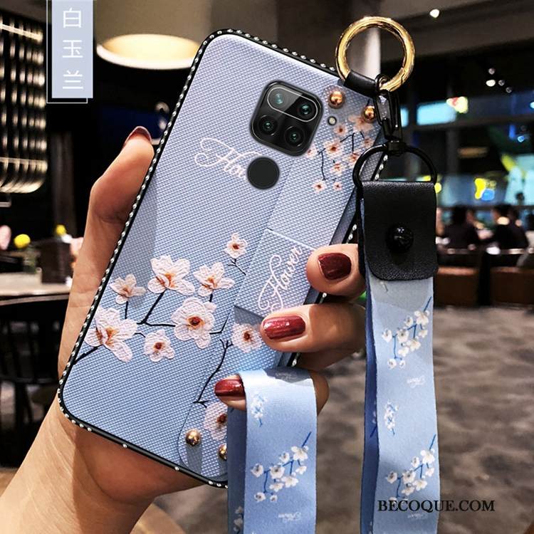 Kuori Redmi Note 9 Tuki Ripustettava Kaula Uusi, Kotelo Redmi Note 9 Pehmeä Neste Pieni Punainen