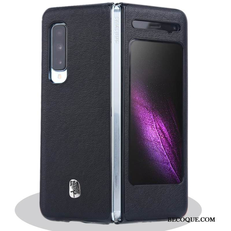 Kuori Samsung Fold Laukut Kukkakuvio Puhelimen Kuoret, Kotelo Samsung Fold Murtumaton Oranssi