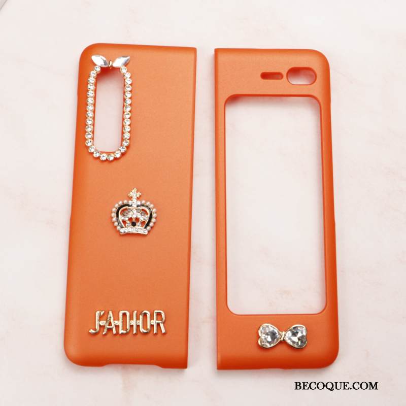 Kuori Samsung Fold Laukut Net Red Puhelimen Kuoret, Kotelo Samsung Fold Suojaus Punainen Ihana