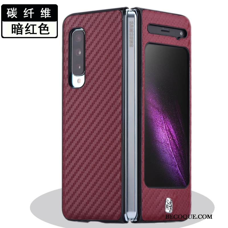 Kuori Samsung Fold Nahka Puhelimen Kuoret Murtumaton, Kotelo Samsung Fold Suojaus Pesty Suede Kulta