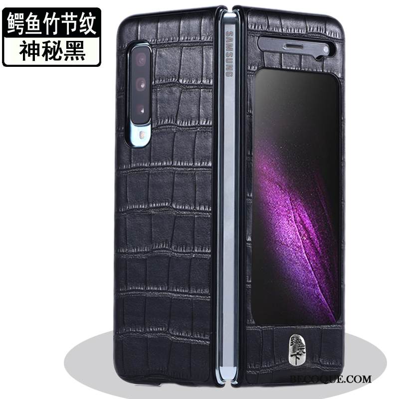 Kuori Samsung Fold Nahka Puhelimen Kuoret Murtumaton, Kotelo Samsung Fold Suojaus Pesty Suede Kulta