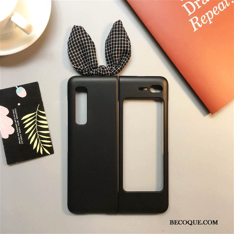 Kuori Samsung Fold Sarjakuva Punainen Murtumaton, Kotelo Samsung Fold Laukut Pesty Suede Puhelimen Kuoret