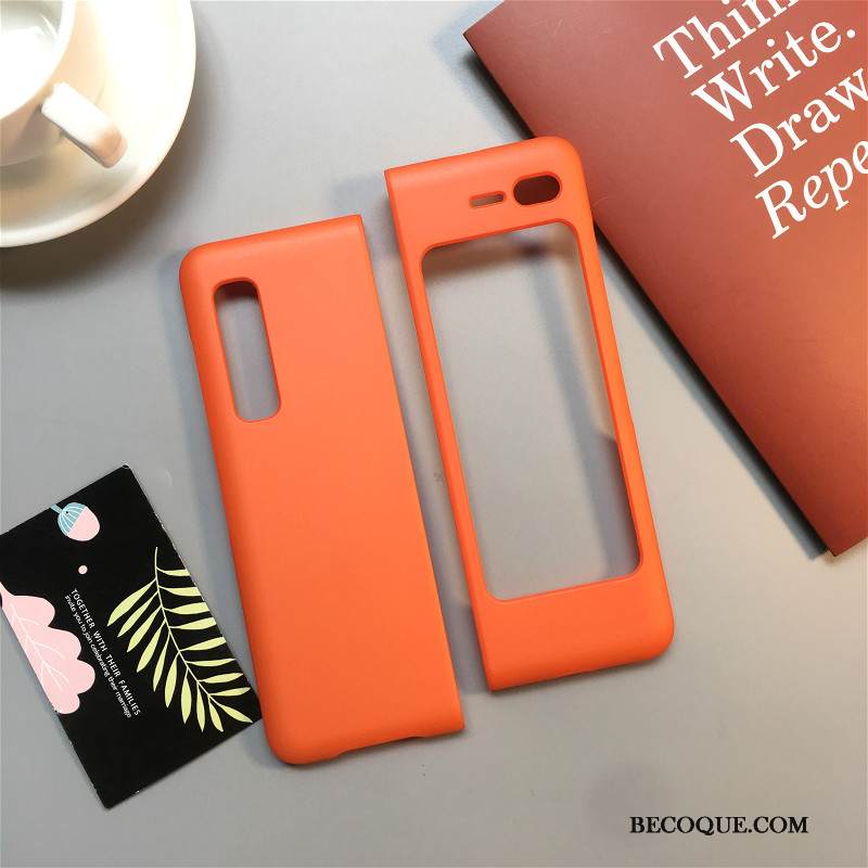 Kuori Samsung Fold Sarjakuva Punainen Murtumaton, Kotelo Samsung Fold Laukut Pesty Suede Puhelimen Kuoret