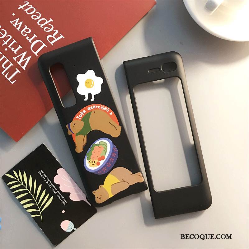 Kuori Samsung Fold Sarjakuva Sininen Ihana, Kotelo Samsung Fold Laukut Puhelimen Kuoret Pesty Suede