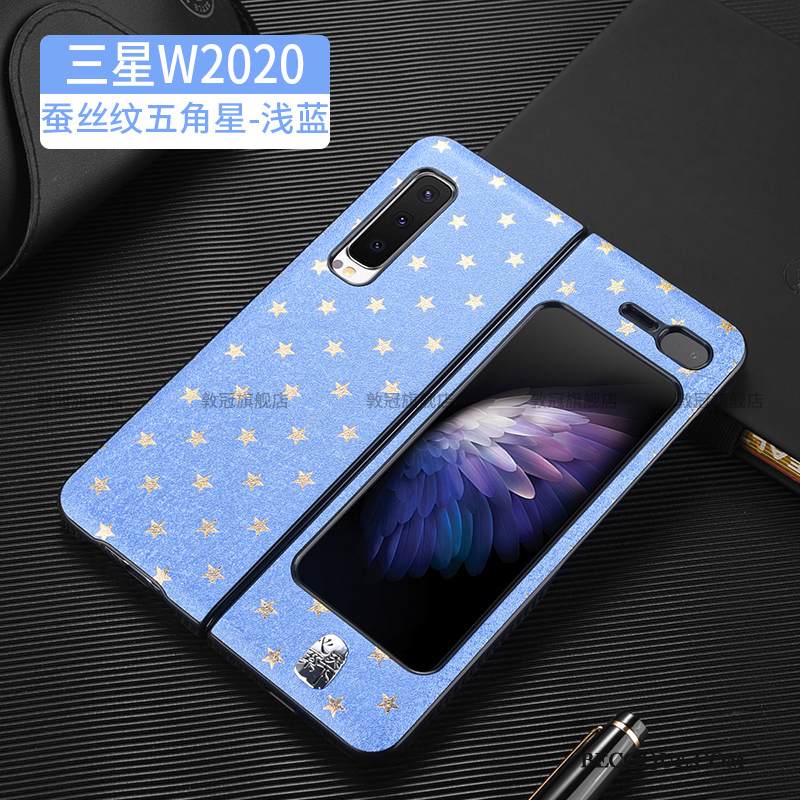 Kuori Samsung Fold Silkki Ultra Ylellisyys, Kotelo Samsung Fold Nahka Liiketoiminta Kukkakuvio