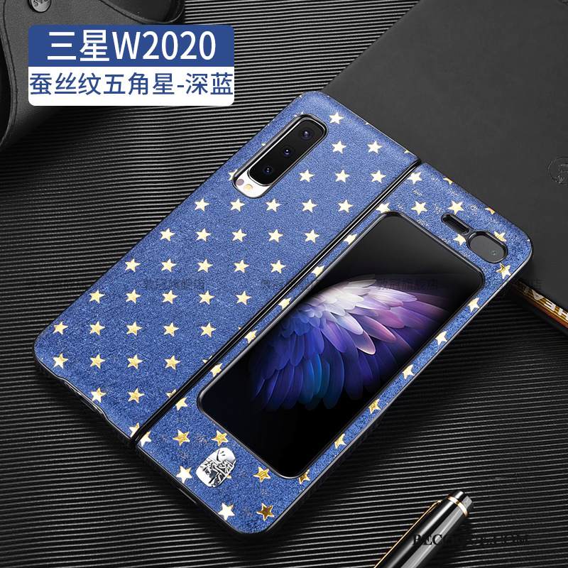 Kuori Samsung Fold Silkki Ultra Ylellisyys, Kotelo Samsung Fold Nahka Liiketoiminta Kukkakuvio