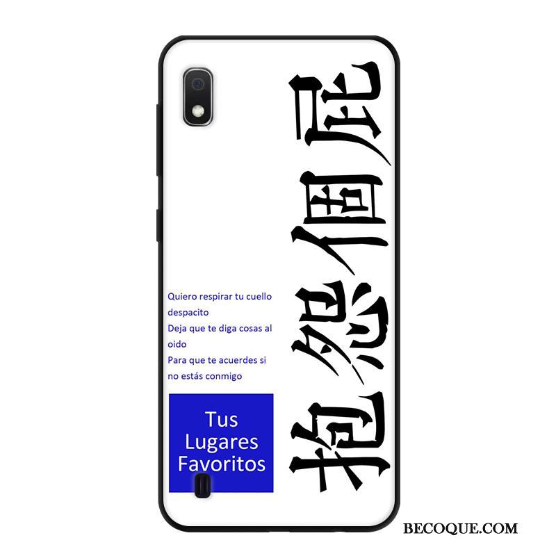 Kuori Samsung Galaxy A10 Laukut Yksinkertainen Valkoinen, Kotelo Samsung Galaxy A10 Luova Kustannukset Murtumaton