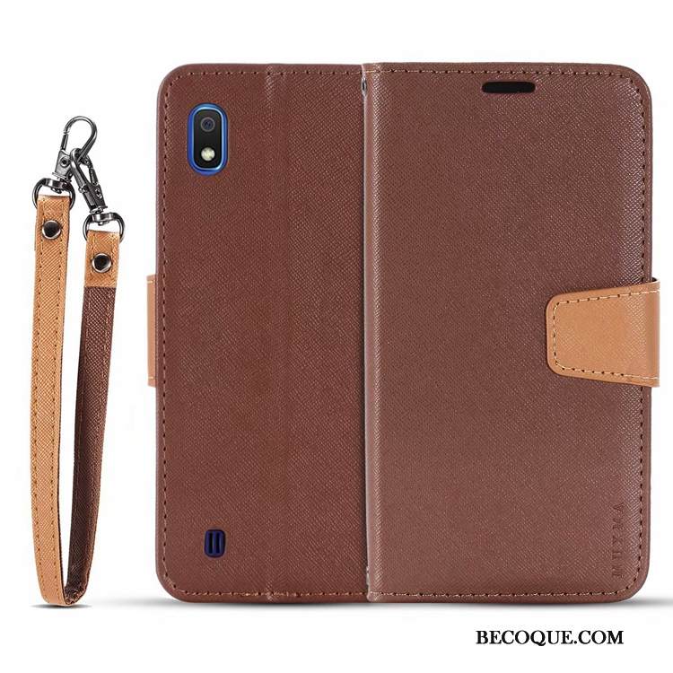 Kuori Samsung Galaxy A10 Nahka Murtumaton Musta, Kotelo Samsung Galaxy A10 Kuoret Puhelimen Kuoret