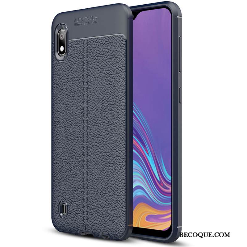 Kuori Samsung Galaxy A10 Pehmeä Neste Litsi Yksinkertainen, Kotelo Samsung Galaxy A10 Tila Puhelimen Kuoret Punainen