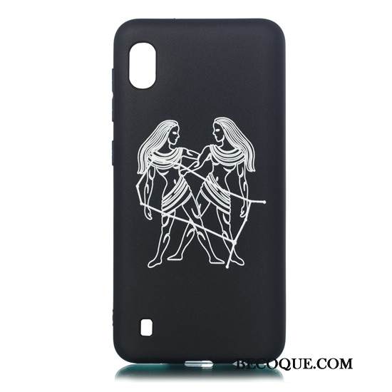 Kuori Samsung Galaxy A10 Pehmeä Neste Pesty Suede Musta, Kotelo Samsung Galaxy A10 Sarjakuva Ultra Puhelimen Kuoret