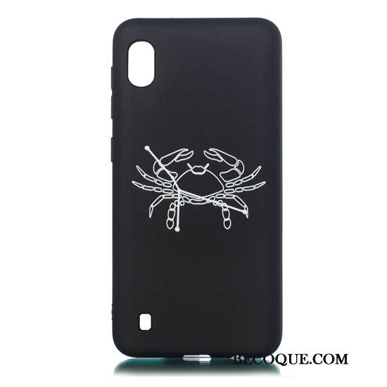 Kuori Samsung Galaxy A10 Pehmeä Neste Pesty Suede Musta, Kotelo Samsung Galaxy A10 Sarjakuva Ultra Puhelimen Kuoret