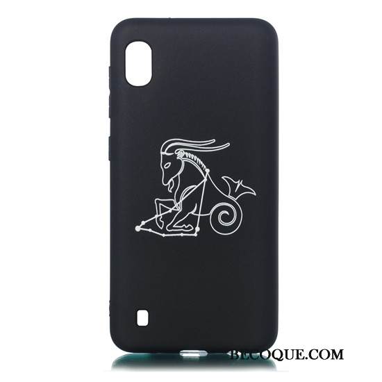 Kuori Samsung Galaxy A10 Pehmeä Neste Pesty Suede Musta, Kotelo Samsung Galaxy A10 Sarjakuva Ultra Puhelimen Kuoret