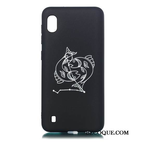 Kuori Samsung Galaxy A10 Pehmeä Neste Pesty Suede Musta, Kotelo Samsung Galaxy A10 Sarjakuva Ultra Puhelimen Kuoret