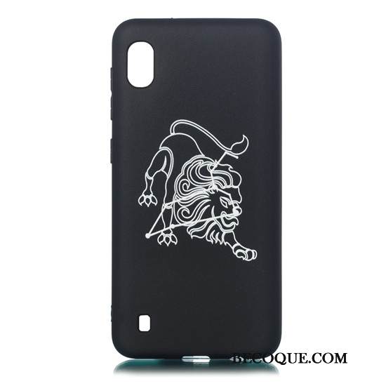 Kuori Samsung Galaxy A10 Pehmeä Neste Pesty Suede Musta, Kotelo Samsung Galaxy A10 Sarjakuva Ultra Puhelimen Kuoret