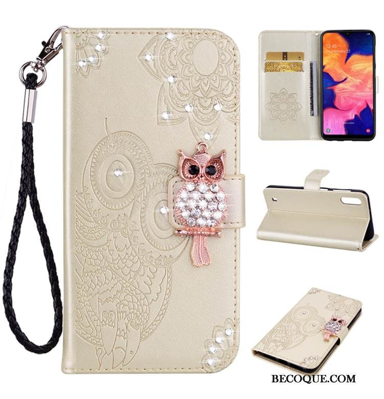 Kuori Samsung Galaxy A10 Salkku Puhelimen Kuoret Kulta, Kotelo Samsung Galaxy A10 Pehmeä Neste