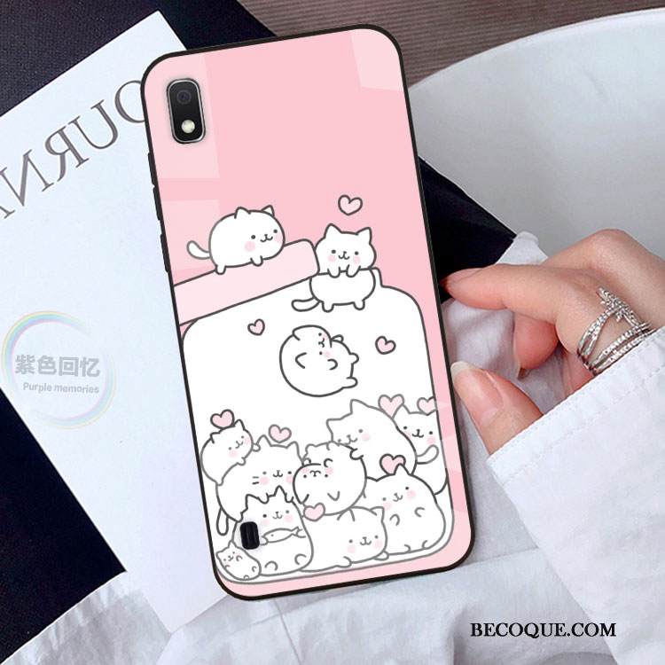 Kuori Samsung Galaxy A10 Sarjakuva Murtumaton Ihana, Kotelo Samsung Galaxy A10 Suojaus Vihreä Lasi