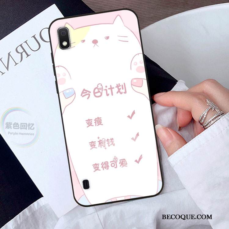 Kuori Samsung Galaxy A10 Sarjakuva Murtumaton Ihana, Kotelo Samsung Galaxy A10 Suojaus Vihreä Lasi