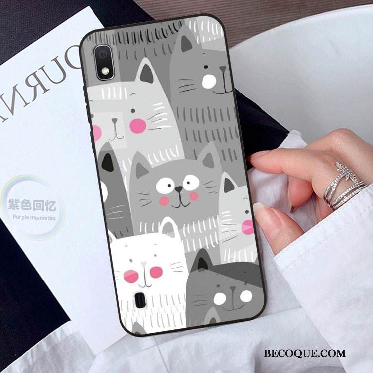 Kuori Samsung Galaxy A10 Sarjakuva Murtumaton Ihana, Kotelo Samsung Galaxy A10 Suojaus Vihreä Lasi