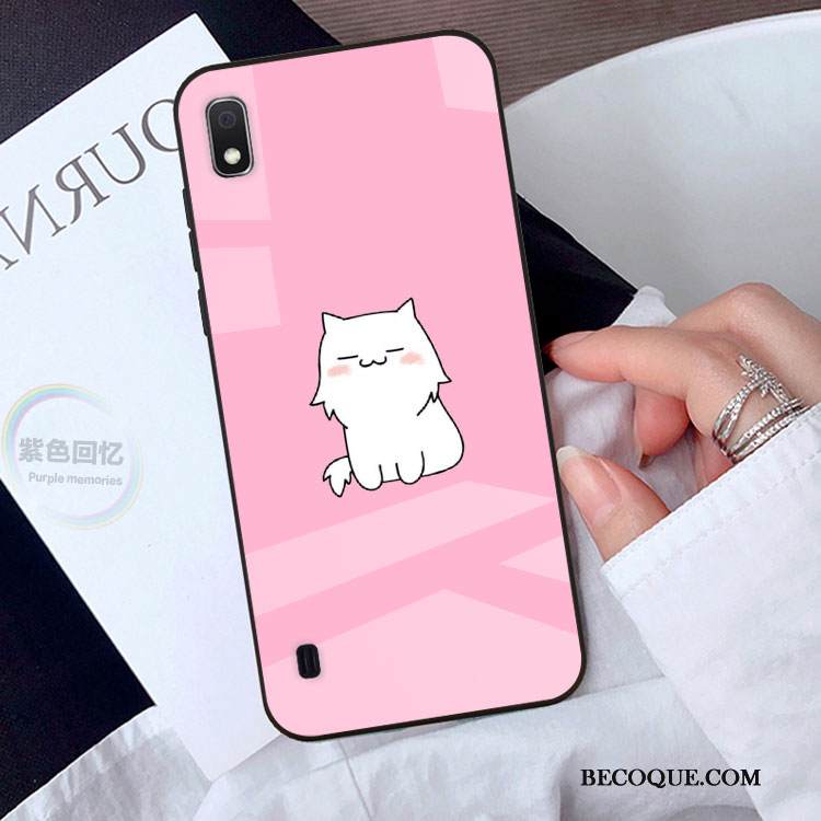 Kuori Samsung Galaxy A10 Sarjakuva Puhelimen Kuoret Lasi, Kotelo Samsung Galaxy A10 Persoonallisuus Vihreä