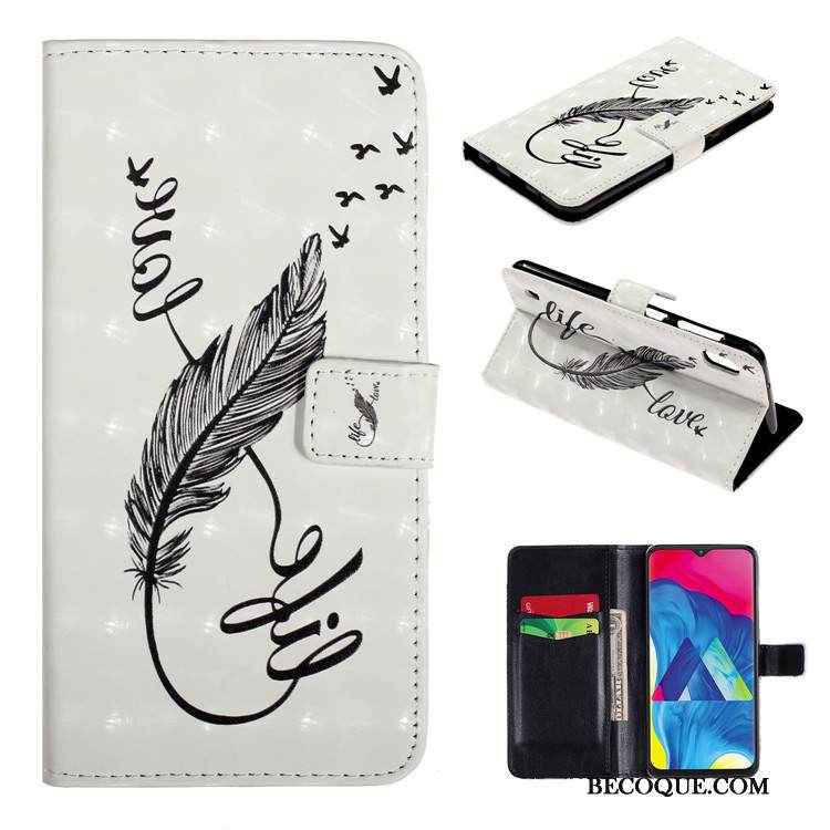 Kuori Samsung Galaxy A10 Suojaus Murtumaton Valkoinen, Kotelo Samsung Galaxy A10 Kuoret Ihana Puhelimen Kuoret