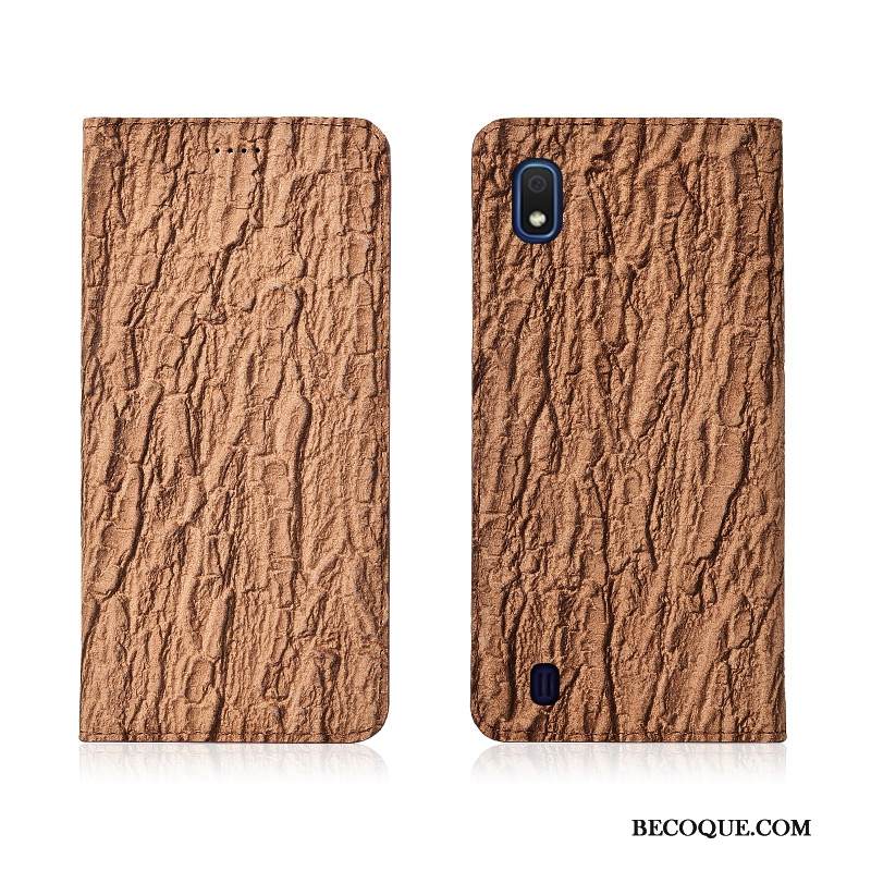 Kuori Samsung Galaxy A10 Suojaus Uusi Pesty Suede, Kotelo Samsung Galaxy A10 Silikoni Puu Puhelimen Kuoret